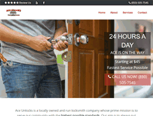 Tablet Screenshot of aceunlocks.com